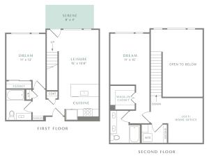 View of TH2 Floor Plan at Alton Heartwood