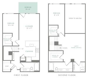 View of TH4 Floor Plan at Alton Heartwood