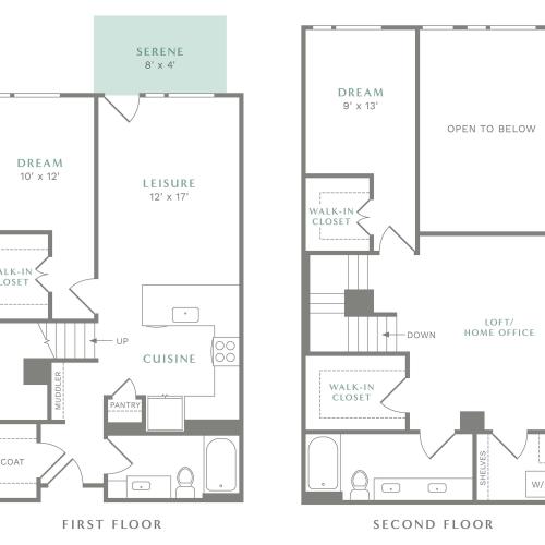 View of TH4 Floor Plan at Alton Heartwood
