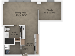 View of A2 Floor Plan at Reverb KC