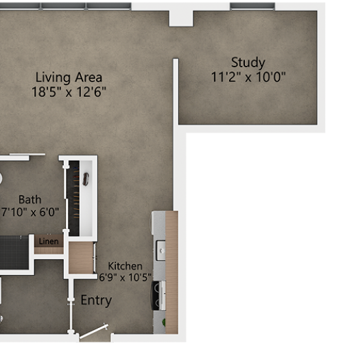 View of A2 Floor Plan at Reverb KC