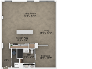 View of B3.2 Floor Plan at Reverb KC