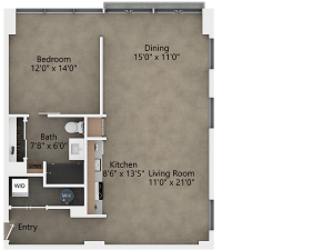 View of B6.2 Floor Plan at Reverb KC