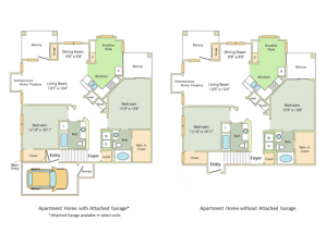 Pembury Floor Plan | 2 Bedroom with 2 Bath | 1336 Square Feet | Cason Estates  | Apartment Homes