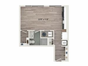 Studio S4 Floor Plan | Studio with 1 Bath | 530 Square Feet | Sugarmont | Apartment Homes
