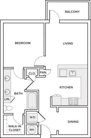 825 sq ft one bedroom one bathroom