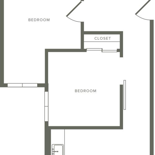 898-925 square foot two bedroom two bath floor plan image