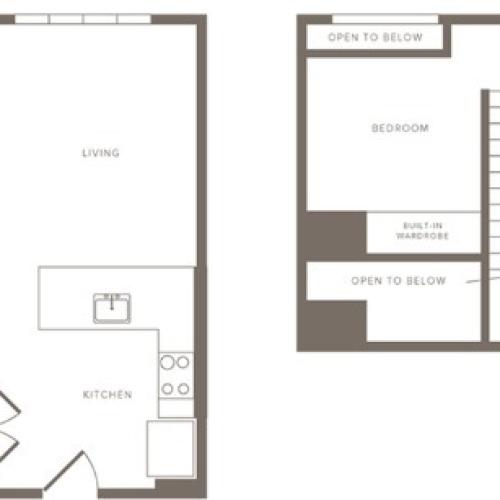 939 square foot one bedroom one bath den apartment floorplan image