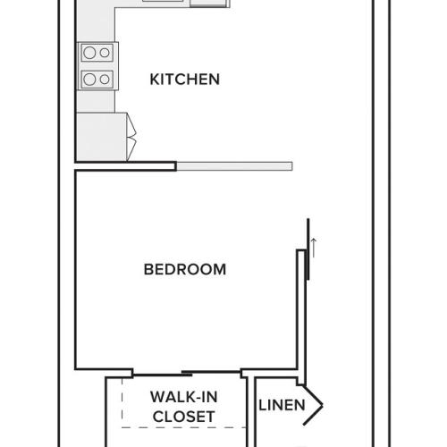 837-873 square foot one bedroom one bath apartment floorplan image