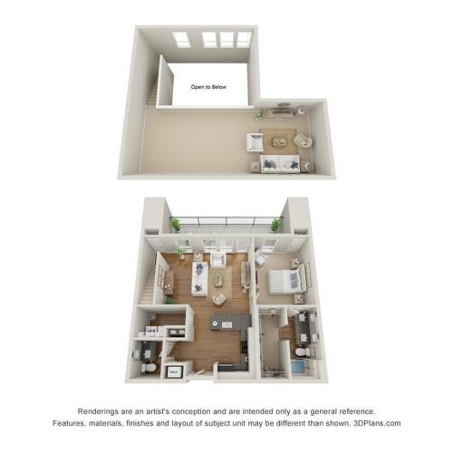 One Bedroom - A4 Penthouse Loft