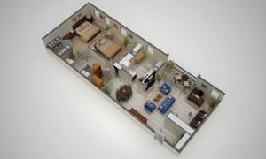 2 Bdrm Floor Plan | Baltimore Apartments | Metro Pointe