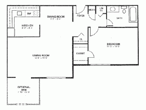 Mid-Rise 1 Bedroom with Den