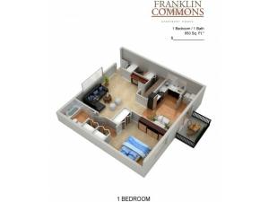 Floor Plan 12 | Bensalem Apartments | Franklin Commons