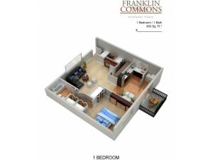 Floor Plan 4 | Apartments Bensalem Pa | Franklin Commons