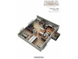 Floor Plan 2 | Bensalem Apartments | Franklin Commons