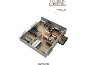 Floor Plan 14 | Apartments Bensalem Pa | Franklin Commons
