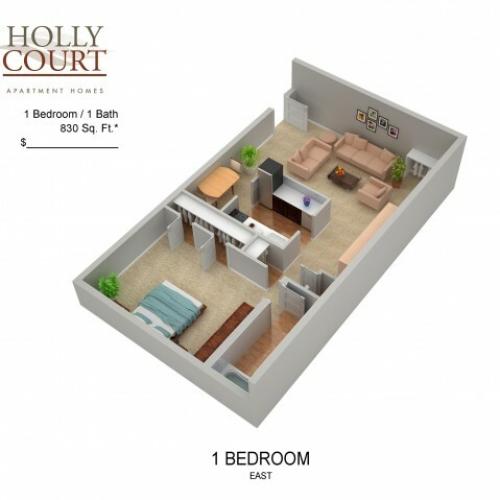 Floor Plan 7 | Apartments In Pitman NJ | Holly Court