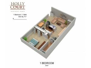 Floor Plan 13 | Apartments In Pitman New Jersey | Holly Court