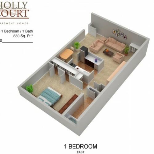 Floor Plan 27 | Apartments In Pitman NJ | Holly Court