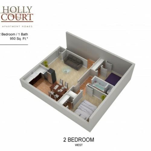 Floor Plan 37 | Apartments In Pitman NJ | Holly Court