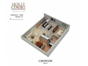 Floor Plan 41 | Pitman NJ Apartments | Holly Court