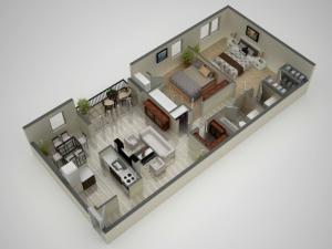2 Bedroom Floor Plan | Baltimore MD Apartments | Metro Pointe