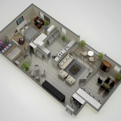 Floor Plan 2 | Apartments In Baltimore | Metro Pointe