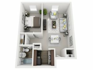 Floor Plan 9 | Apartments For Rent In Pittsburgh | The Alden