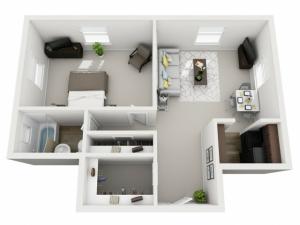 Floor Plan 1 | Apartments In Pittsburgh | The Alden