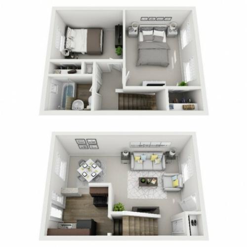 Floor Plan 27 | Apartments In Pittsburgh PA | The Alden