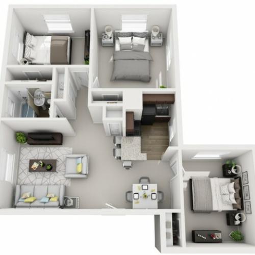Floor Plan 34 | Apartments For Rent In Pittsburgh | The Alden
