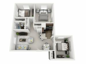 Floor Plan 32 | Apartments In Pittsburgh PA | The Alden