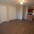 Newly remodeled apartment with open concept kitchen and vinyl plank flooring