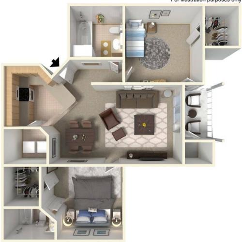 Two Bedroom Two Bath