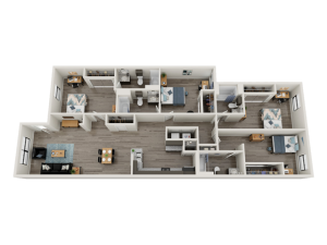 4x4 upgraded floor plan image