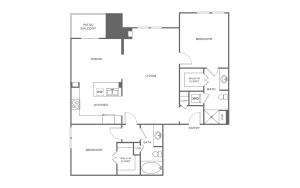 Redstone Penthouse | 2 bed 2 bath | from 1378 square feet