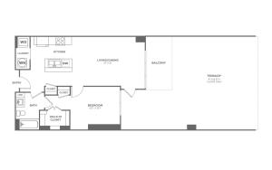 A8 | 1 bed 1 bath | from 720 square feet
