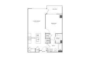A10 | 1 bed 1 bath | from 693 square feet