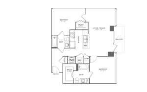 B5 | 2 bed 2 bath | from 964 square feet