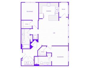 The Janis | 2 bed  2 bath | 1431 sq ft
