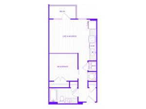 The Waters | 1 bed  1 bath | 623 sq ft