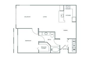 A3 | 1 bed 1 bath | from 943 square feet