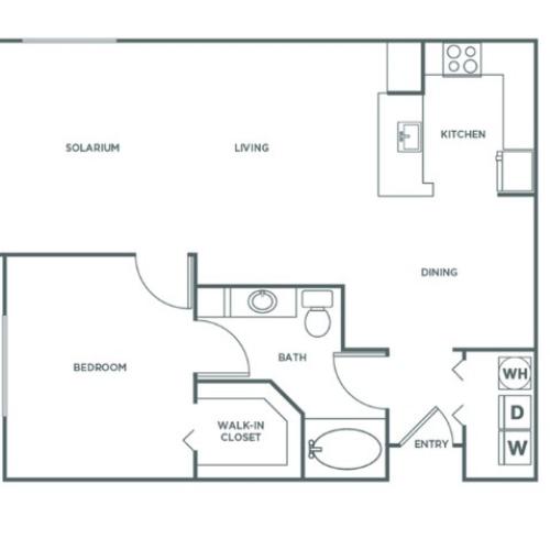 A3P | 1 bed 1 bath | from 943 square feet