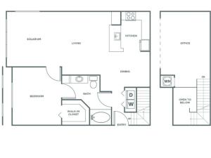 A4GIG | 1 bed 1 bath | from 1173 square feet