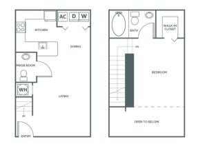 A5GIG | 1 bed 2 bath | from 839 square feet