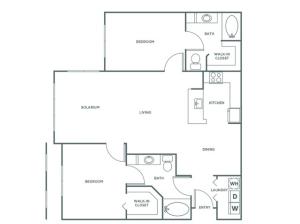 B5 | 2 bed 2 bath | from 1234 square feet