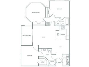C3GIG | 3 bed 2 bath | from 1261 square feet
