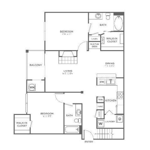 B3 Sophisticated | 2 bed 2 bath | from 1171 square feet