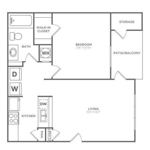 The Dale | 1 bed 1 bath | 705 sq ft