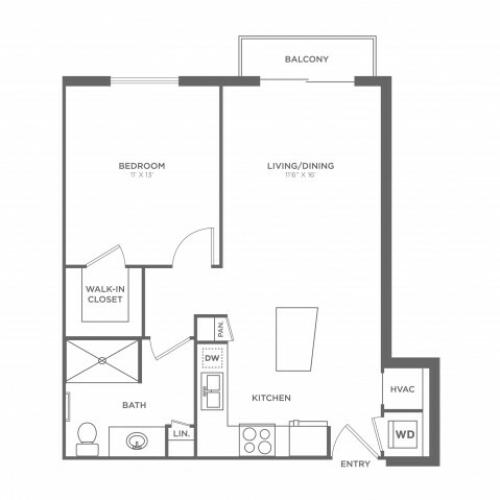 Van Gogh | 1 bed 1 bath | from 668 square feet